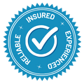 Insured, Experienced Reliable Badge